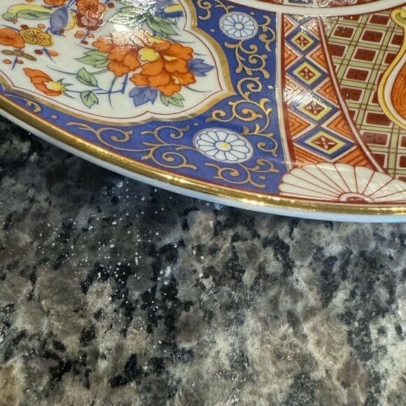 Vintage Japanese Imari Porcelain Deco Plate - Picture 2 of 5